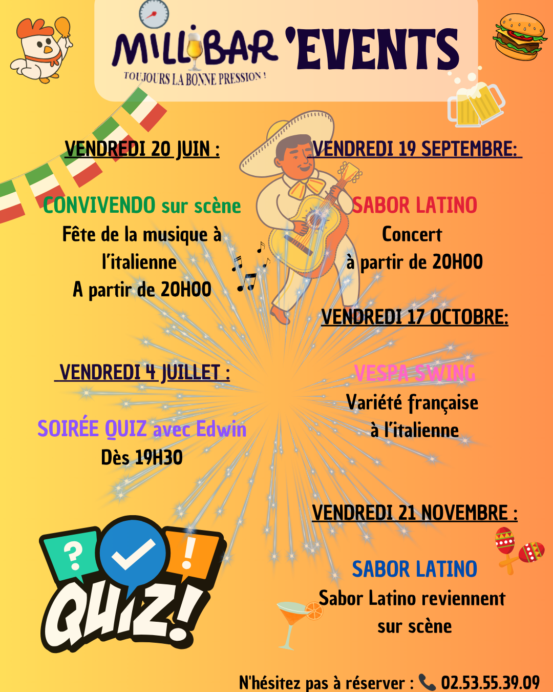 Évènements à venir